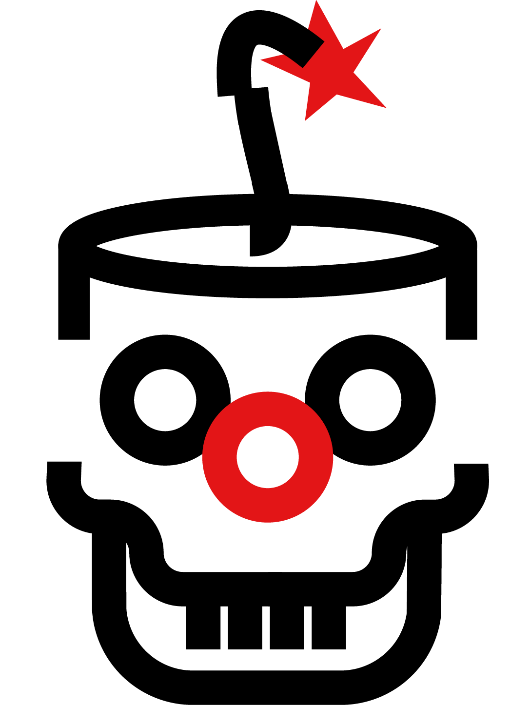 Czarno-czerwone logo 